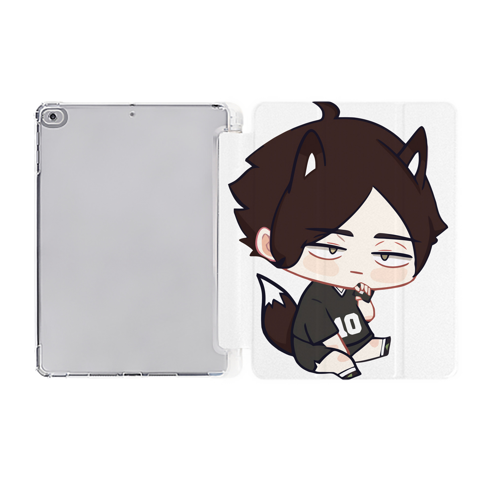 （画像用） ハイキュー!! Haikyu!! IPad ケース ペン収納付き 三つ折りスタンド PUレザー×シリコン 対応機種9.5/10.5/10.9インチ
